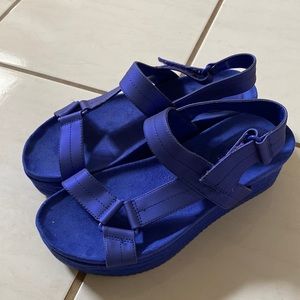 Call It Spring Royal Blue Sandals - Like New!